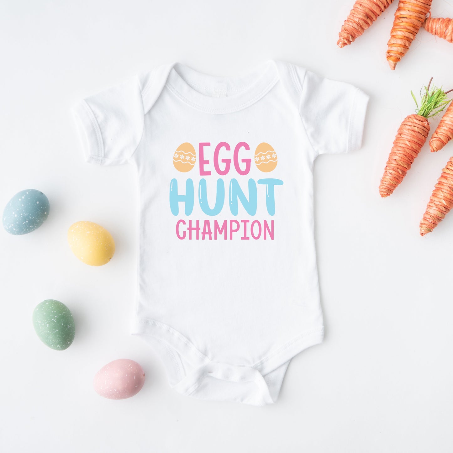 Egg Hunt Champ | Baby Graphic Short Sleeve Bodysuit