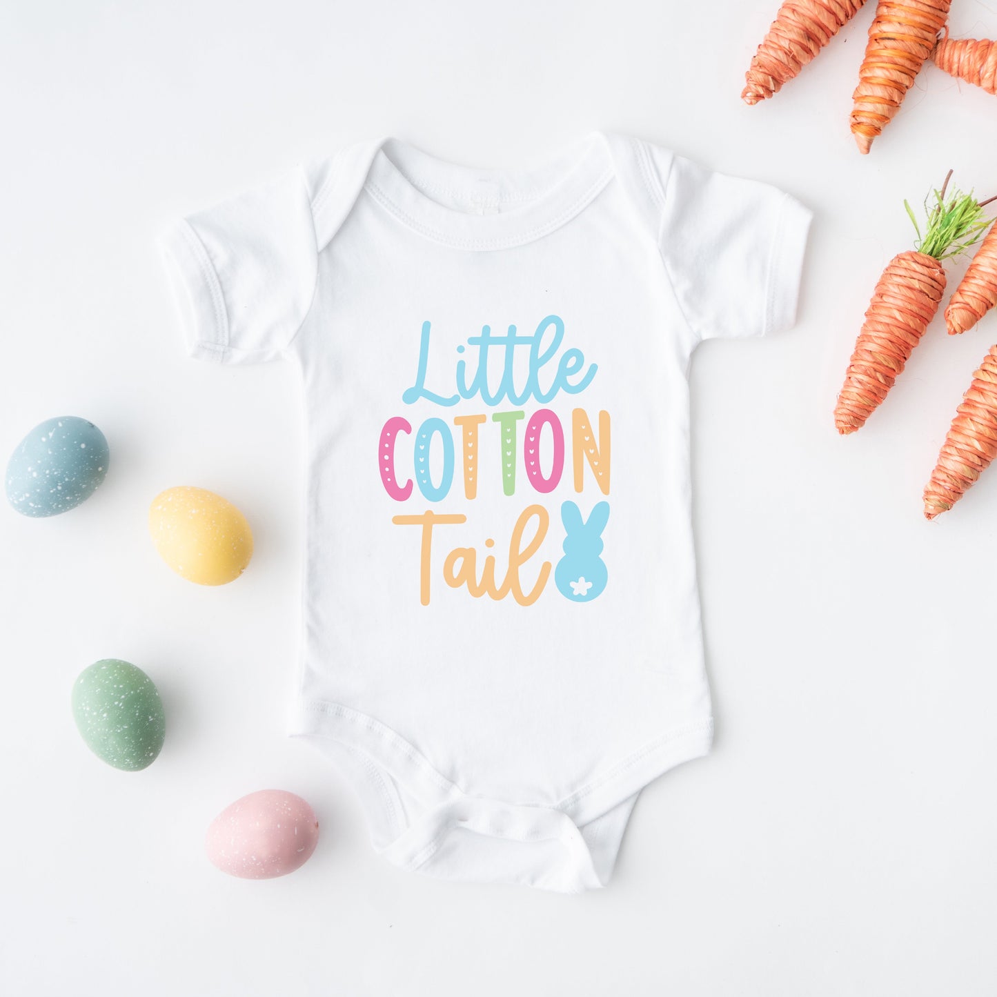 Little Cotton Tail | Baby Graphic Short Sleeve Bodysuit