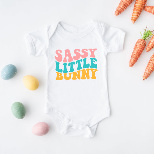 Sassy Little Bunny | Baby Graphic Short Sleeve Bodysuit