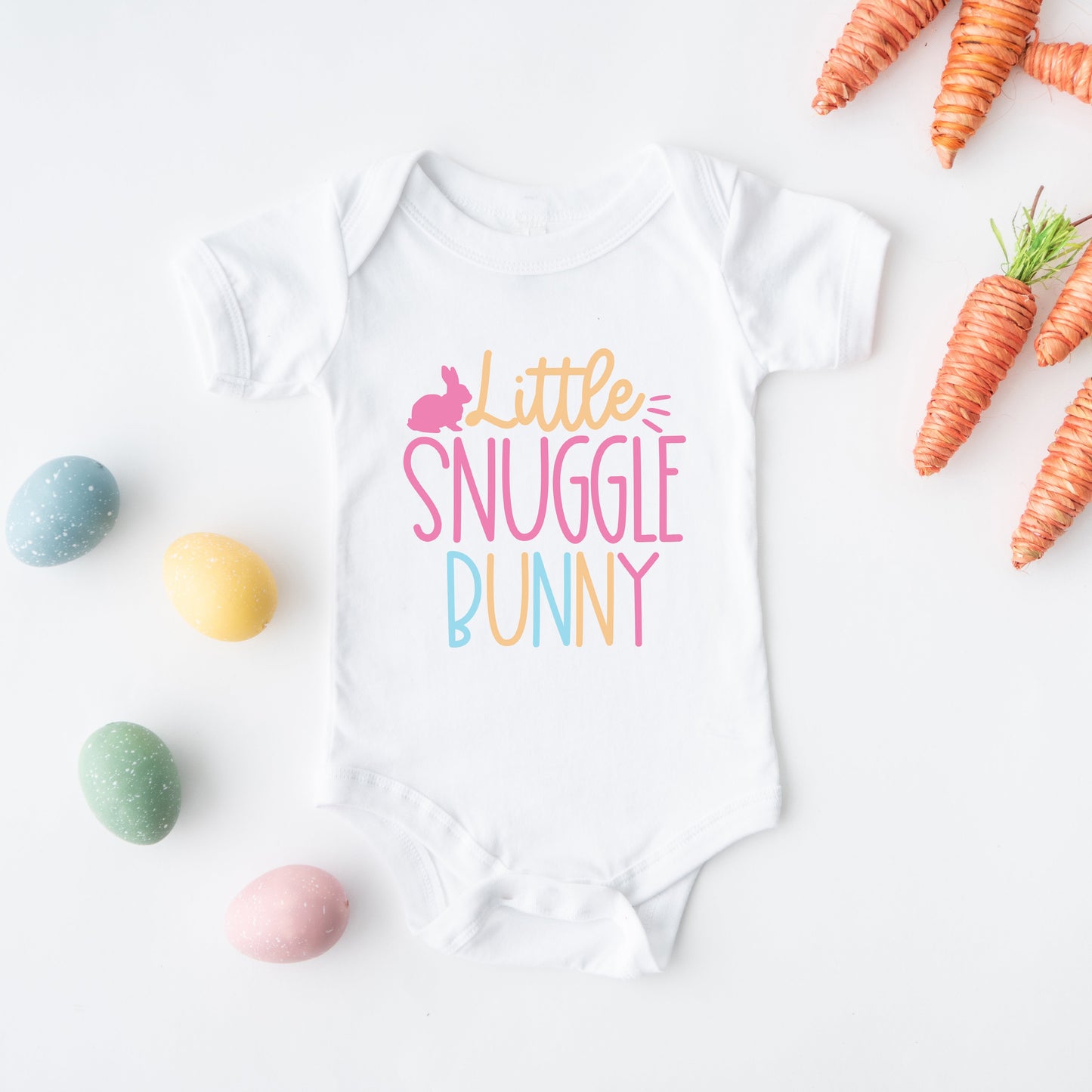 Little Snuggle Bunny | Baby Graphic Short Sleeve Bodysuit