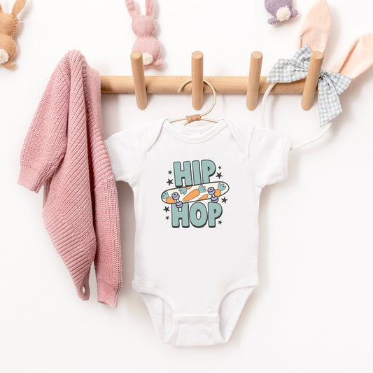 Hip Hop Skateboard | Baby Graphic Short Sleeve Bodysuit