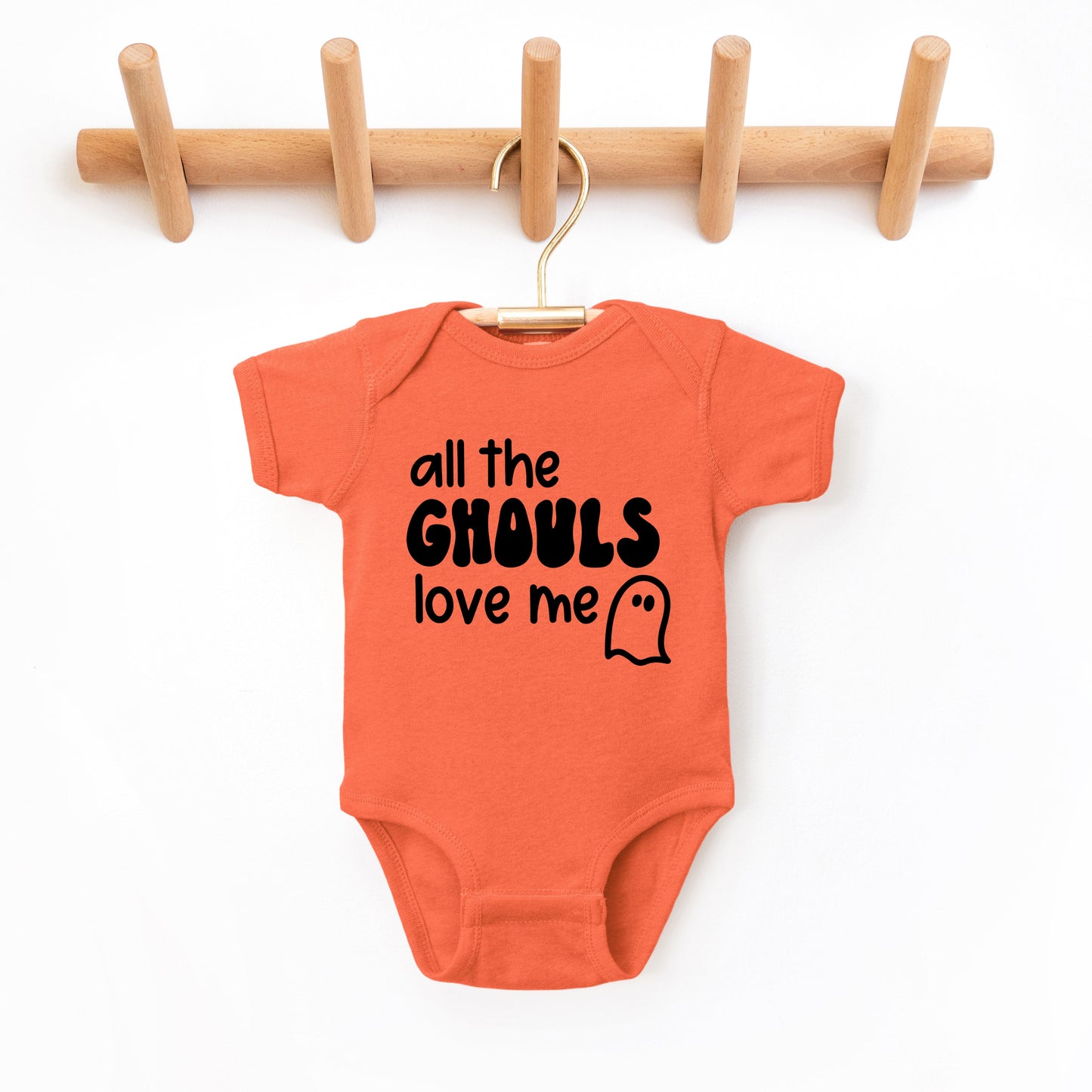 All The Ghouls Ghost | Baby Graphic Short Sleeve Bodysuit