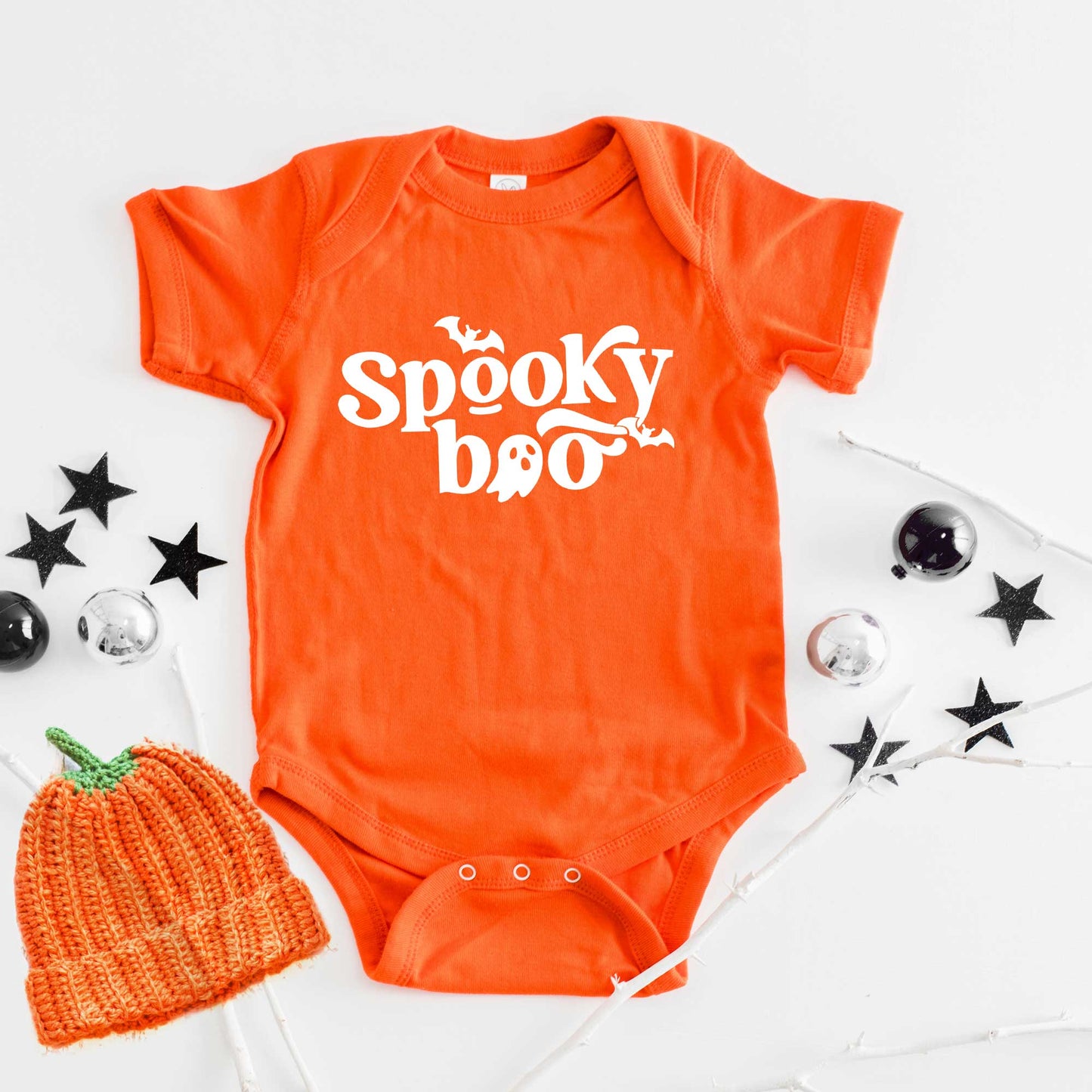 Spooky Boo | Baby Graphic Short Sleeve Bodysuit