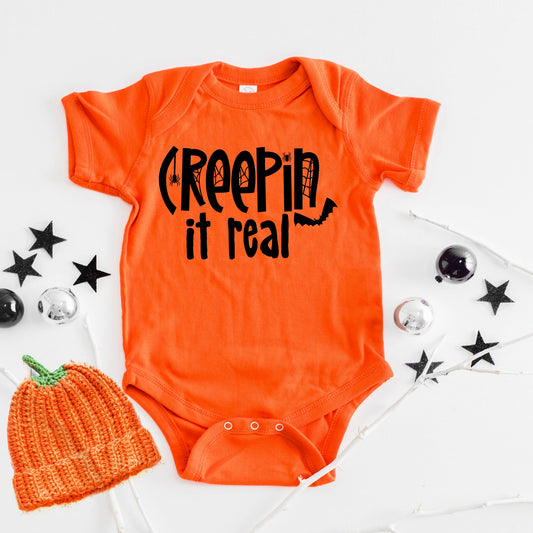 Creepin It Real | Baby Graphic Short Sleeve Bodysuit
