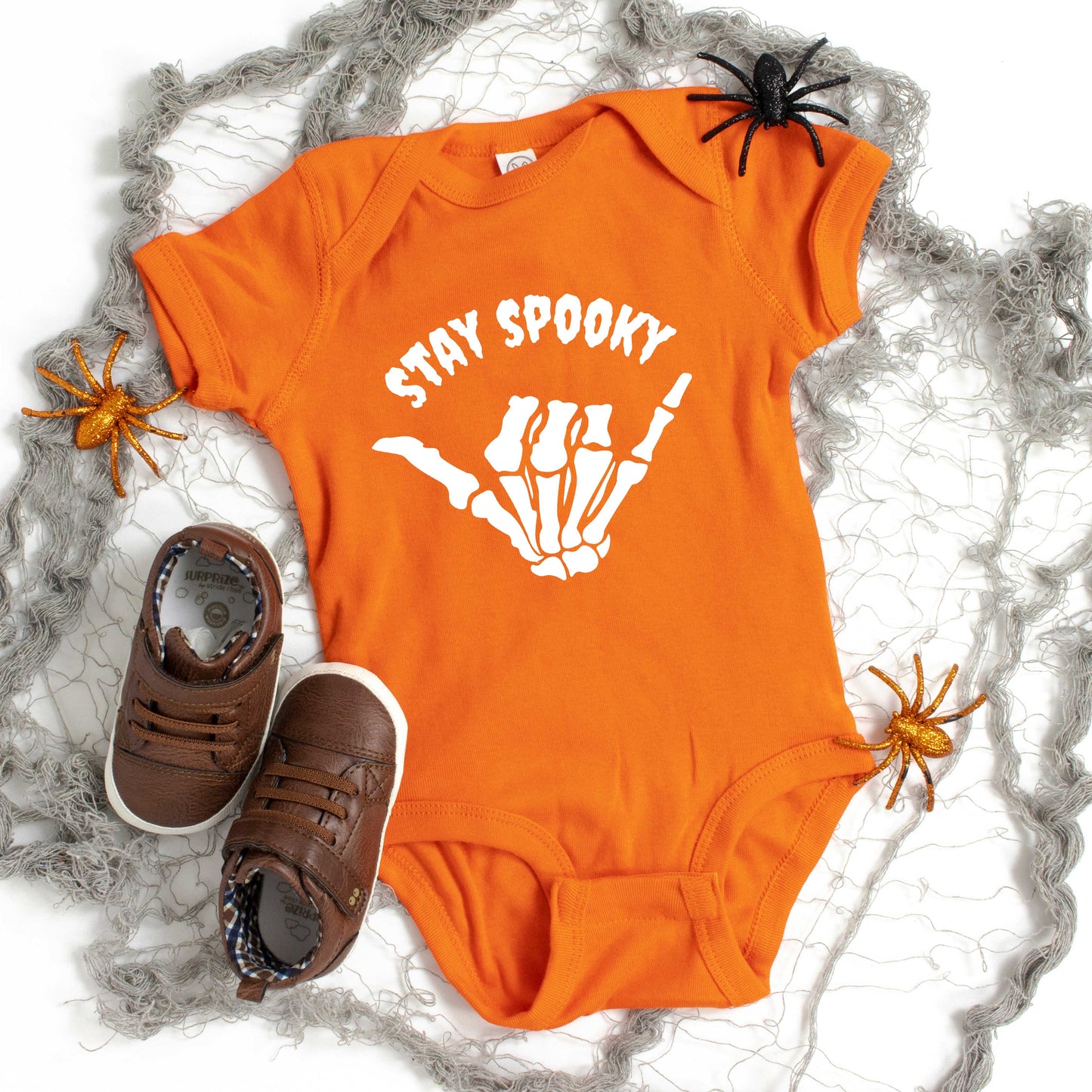 Stay Spooky Hand | Baby Graphic Short Sleeve Bodysuit