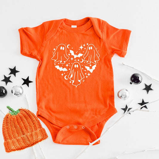 Ghosts Heart | Baby Graphic Short Sleeve Bodysuit