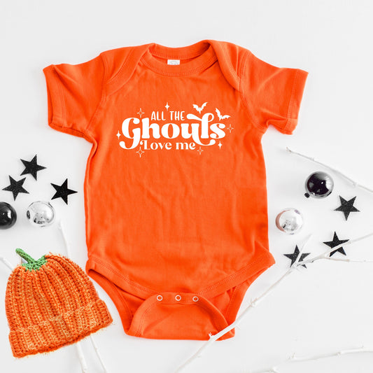 All The Ghouls Love Me Diamonds | Baby Graphic Short Sleeve Bodysuit
