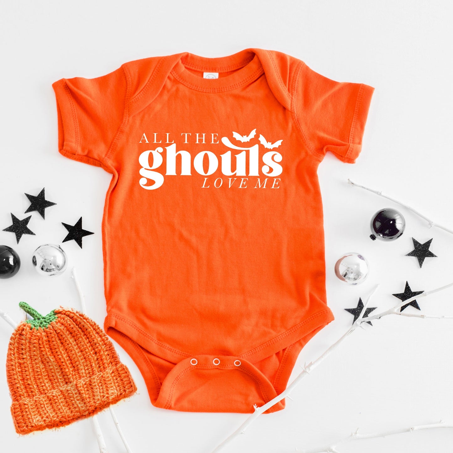 All The Ghouls Love Me | Baby Graphic Short Sleeve Bodysuit