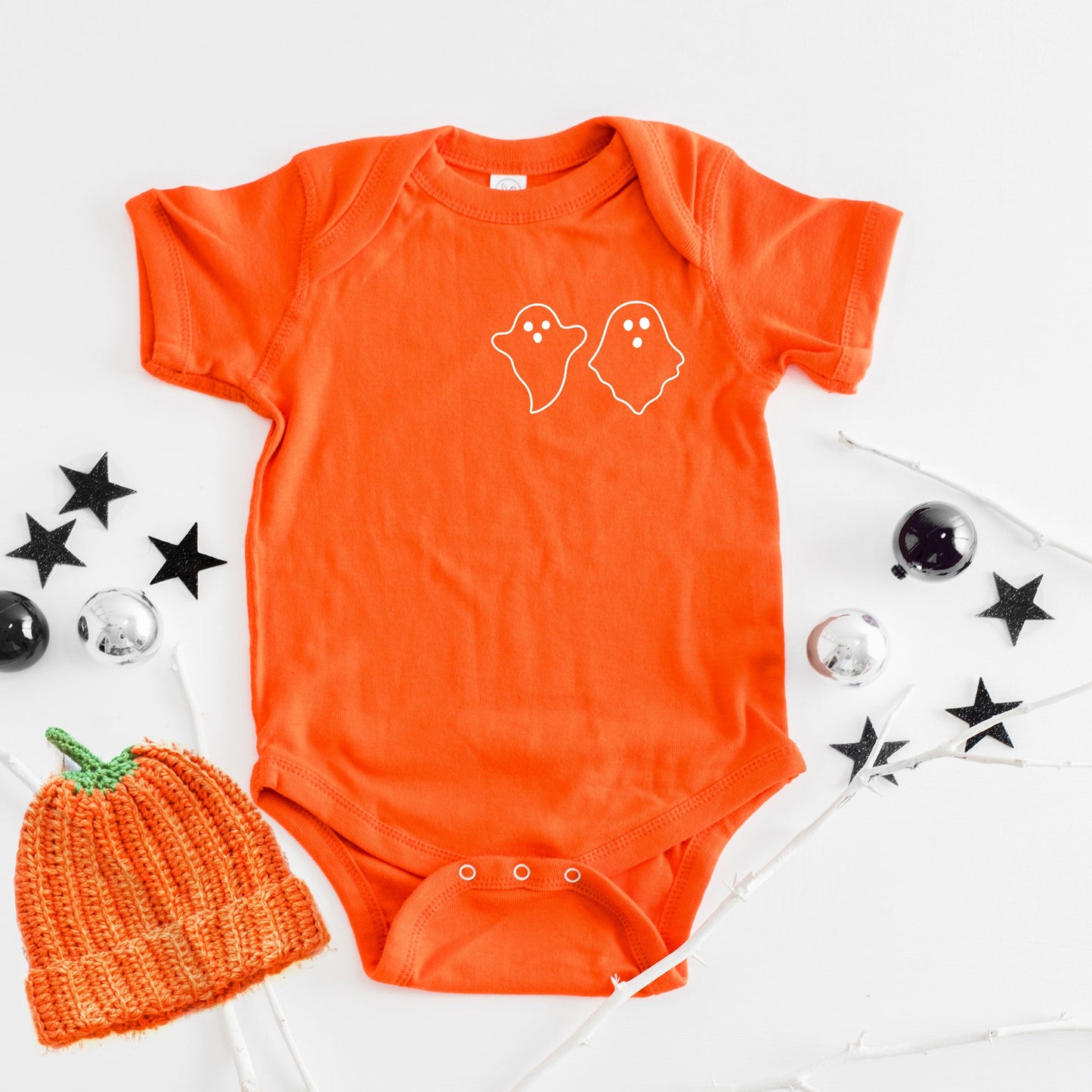 Boho Ghost Mini | Baby Graphic Short Sleeve Bodysuit