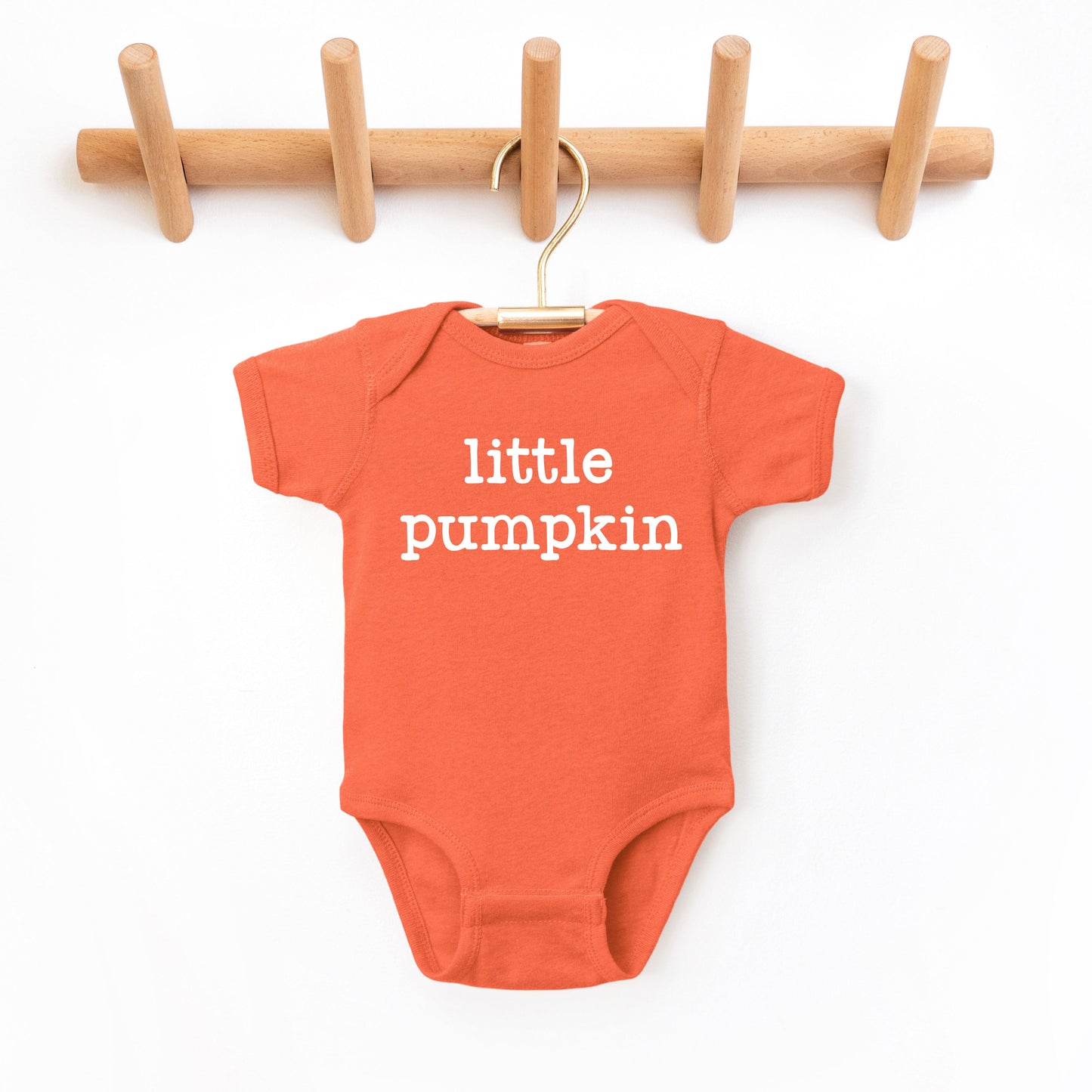 Little Pumpkin Typewriter | Baby Graphic Short Sleeve Bodysuit