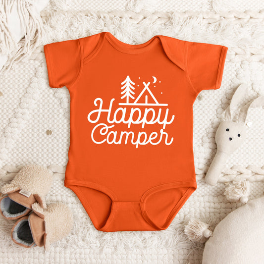 Happy Camper Tent | Baby Graphic Short Sleeve Bodysuit