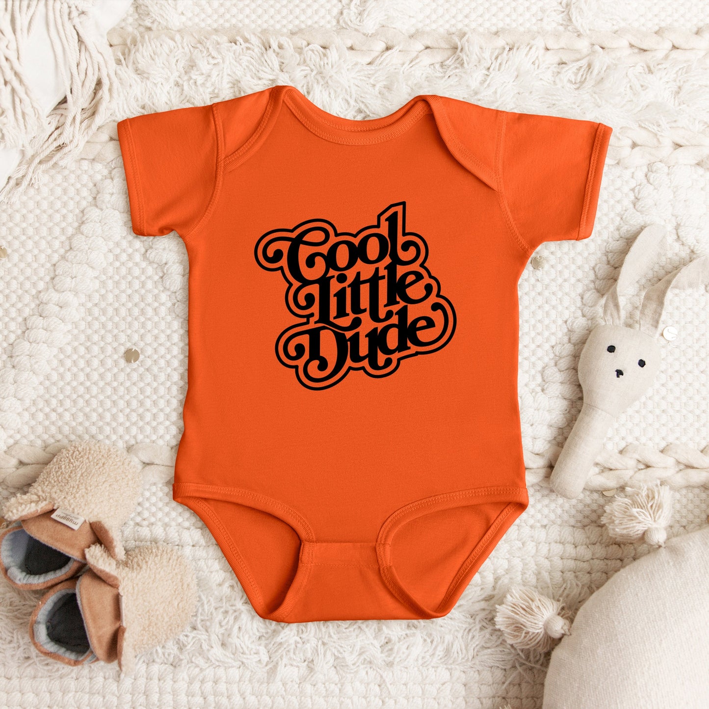 Cool Little Dude | Baby Graphic Short Sleeve Bodysuit