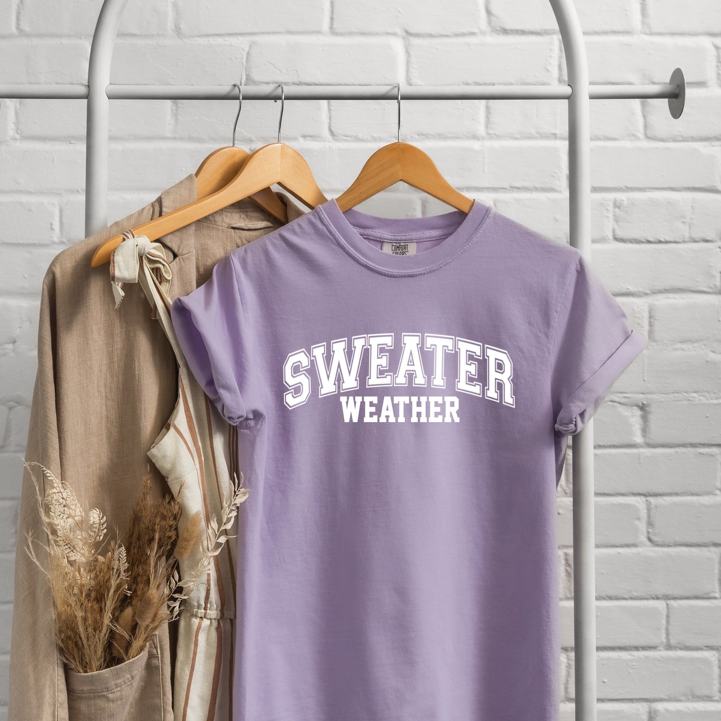 Sweater Weather Distressed | Garment Dyed Tee