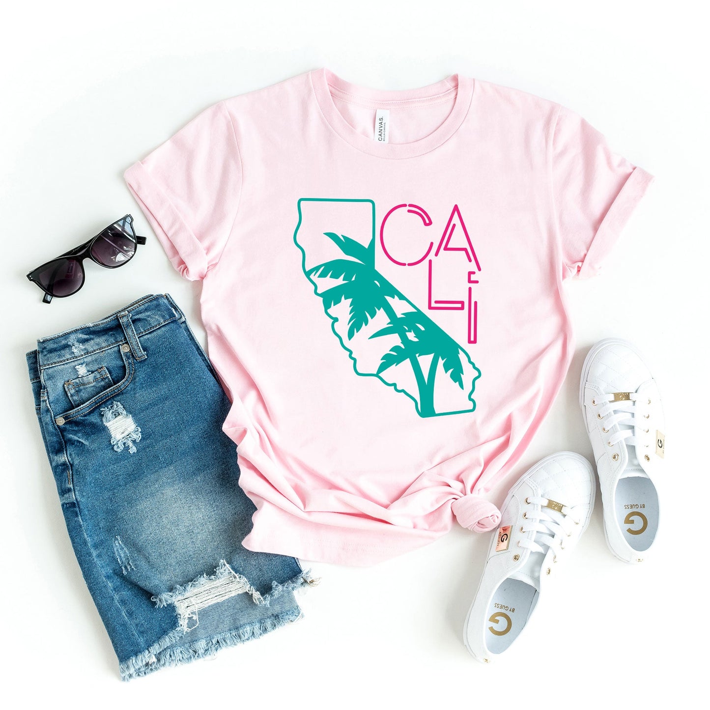 Cali Palm Trees | Short Sleeve Graphic Tee