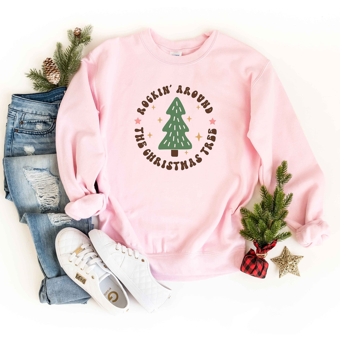 Retro Rockin' Around Tree | Sweatshirt