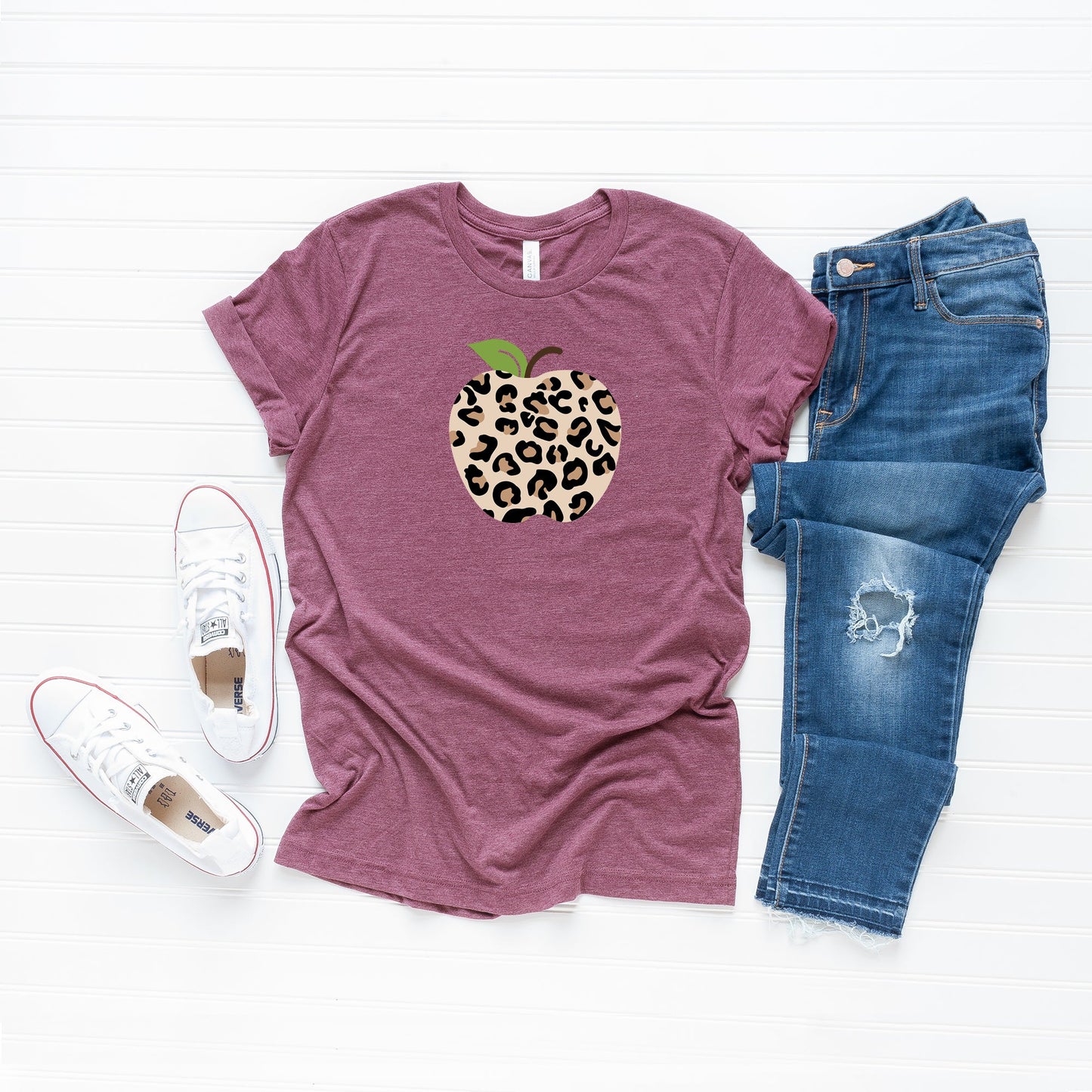 Leopard Apple | Short Sleeve Graphic Tee