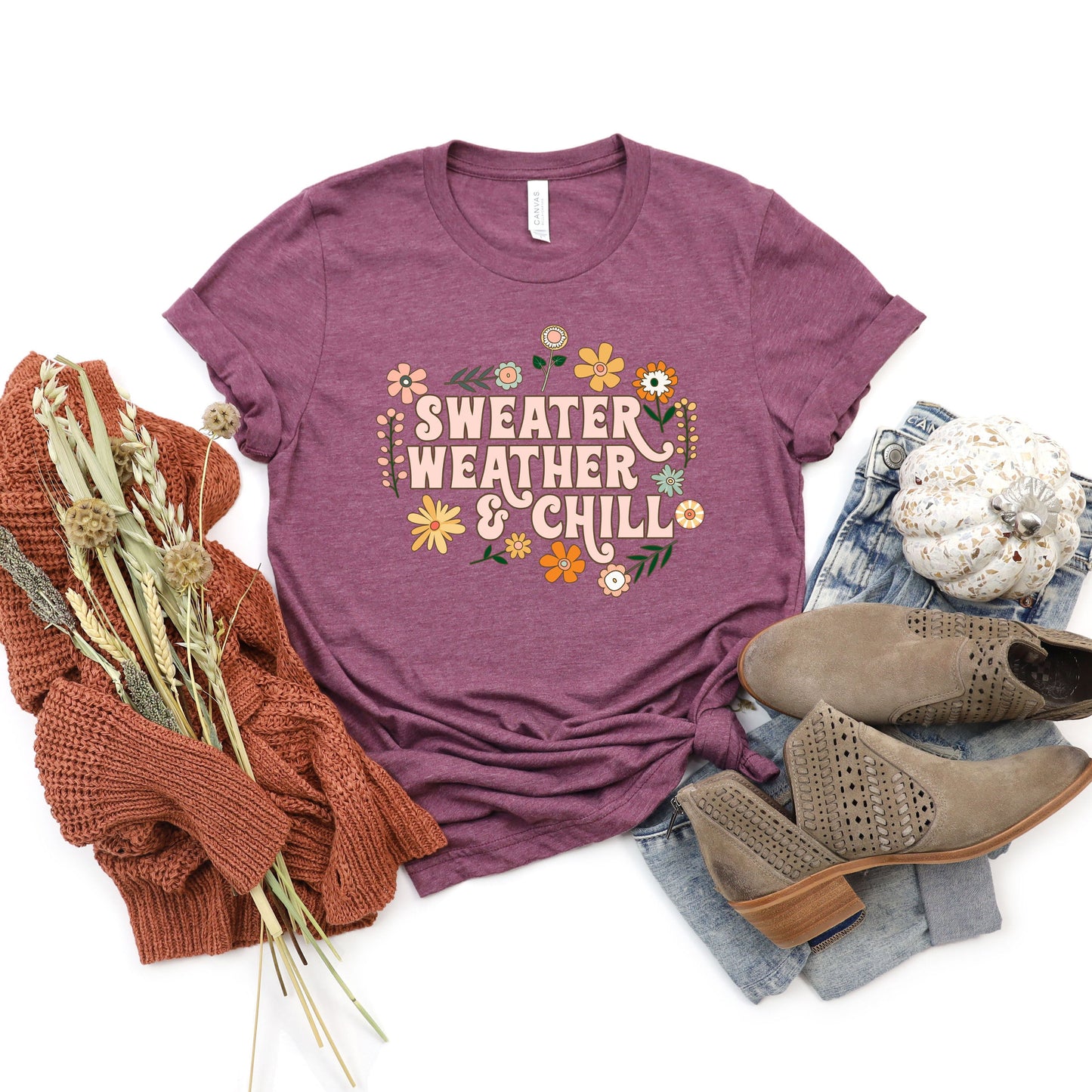 Sweater Weather and Chill | Short Sleeve Crew Neck