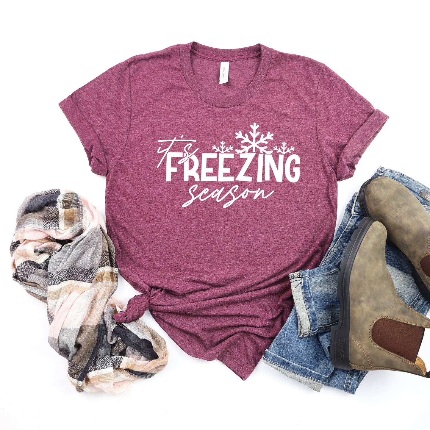 It's Freezing Season | Short Sleeve Crew Neck