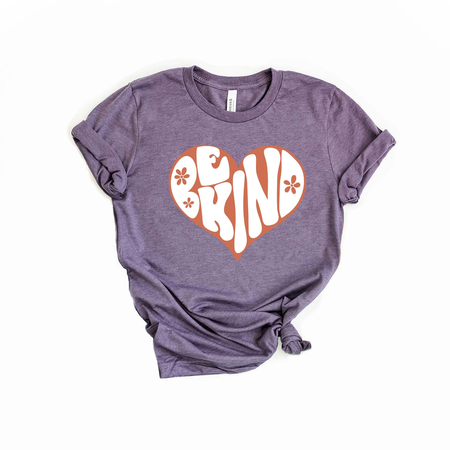 Retro Be Kind Heart | Short Sleeve Graphic Tee