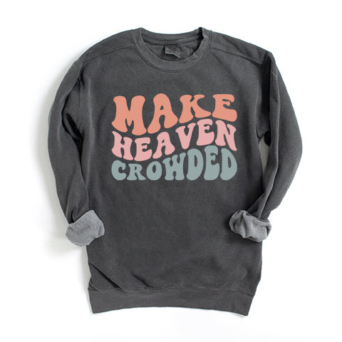 Make Heaven Crowded Wavy | Garment Dyed Sweatshirt