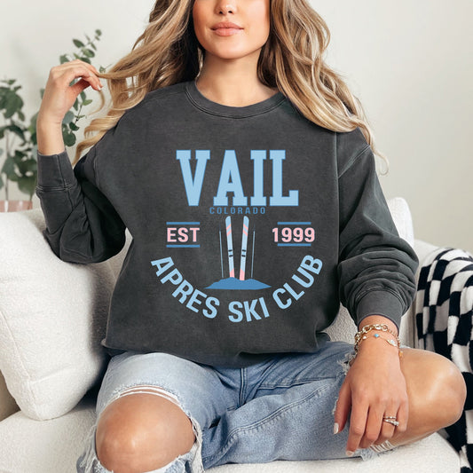 Vail Ski Club | Garment Dyed Sweatshirt