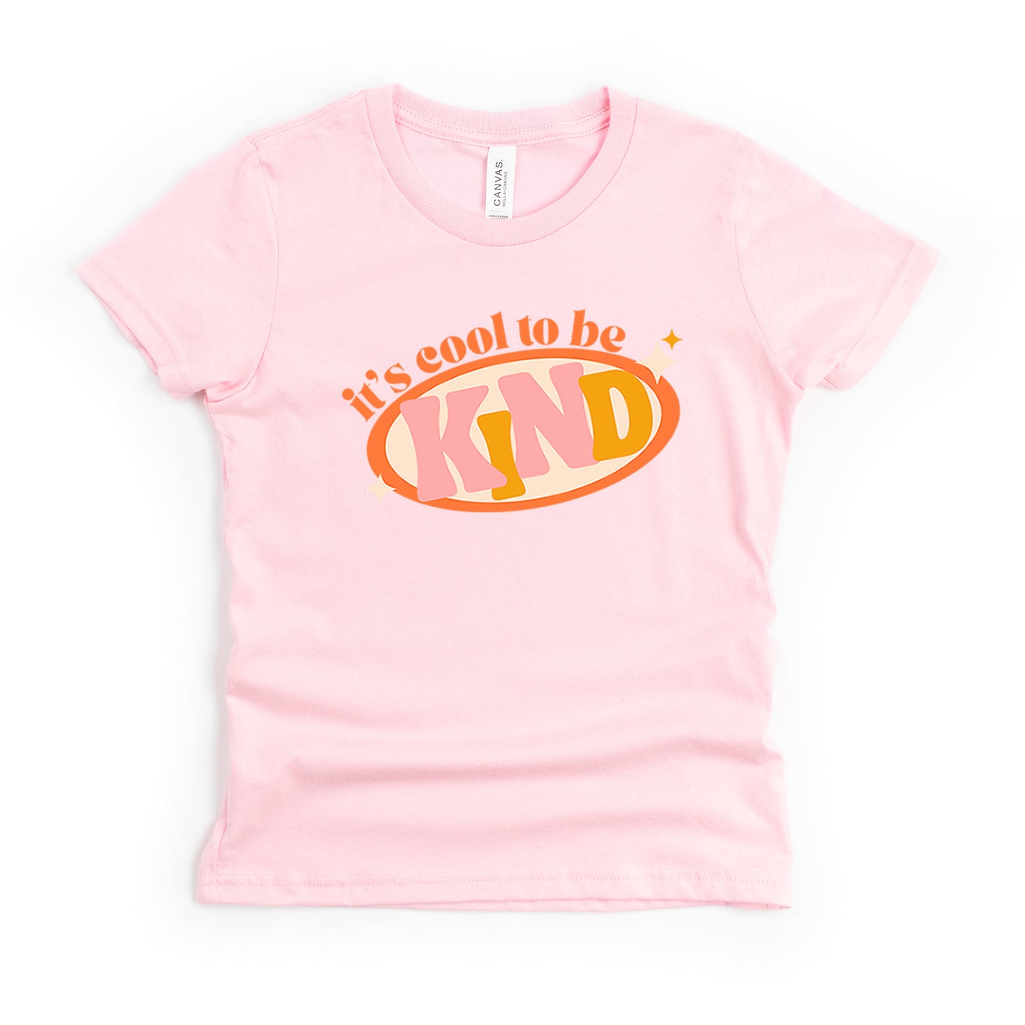 It's Cool To Be Kind Colorful | Youth Short Sleeve Crew Neck