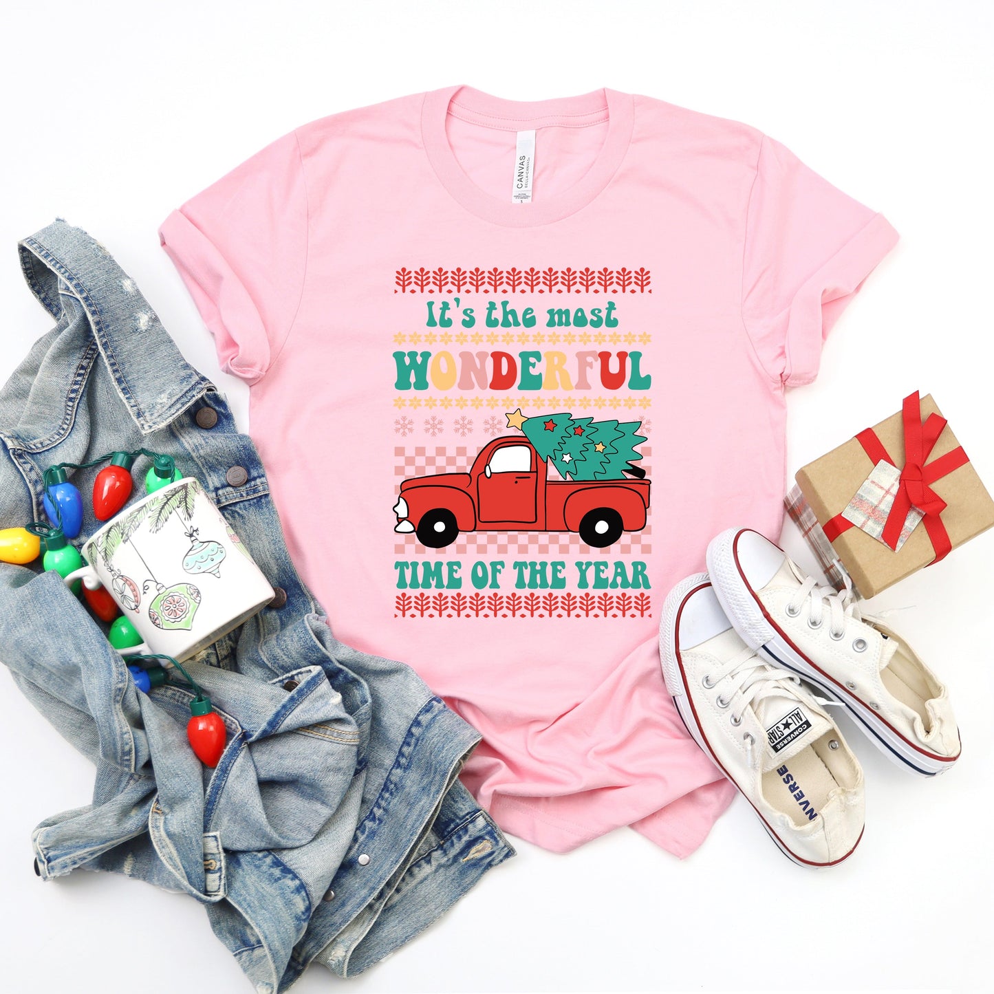 Most Wonderful Time Truck | Short Sleeve Crew Neck