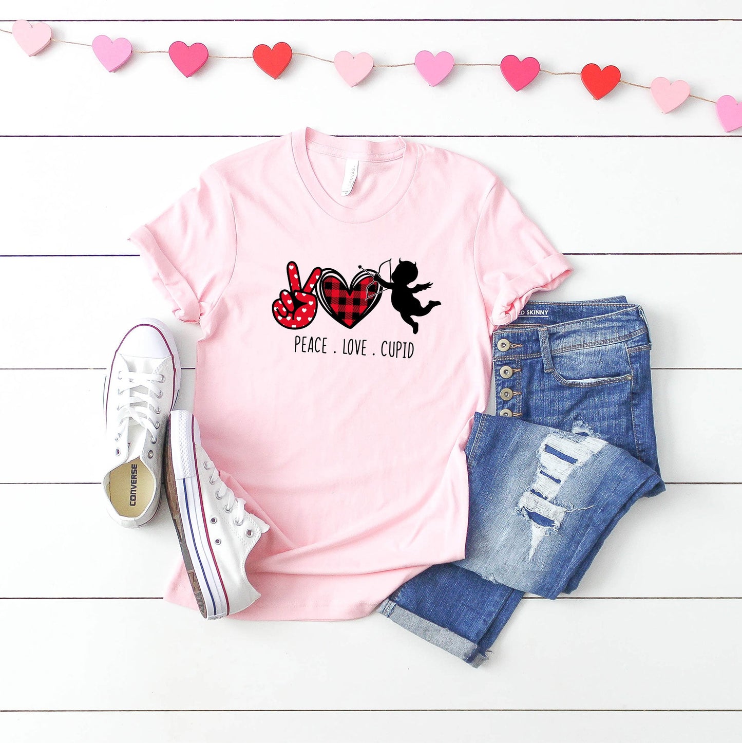 Peace Love Cupid | Short Sleeve Graphic Tee