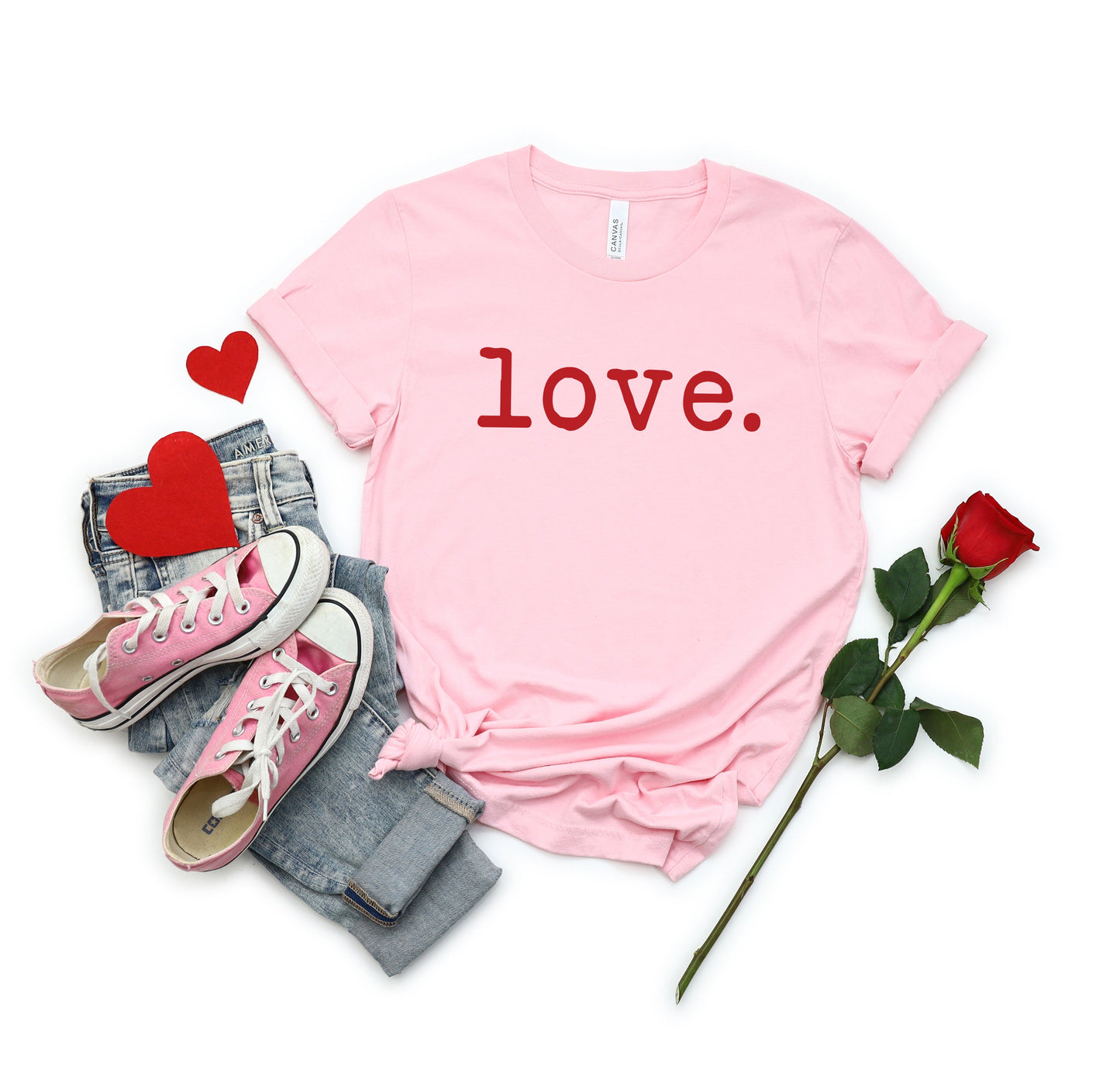 Love Typewriter | Short Sleeve Crew Neck