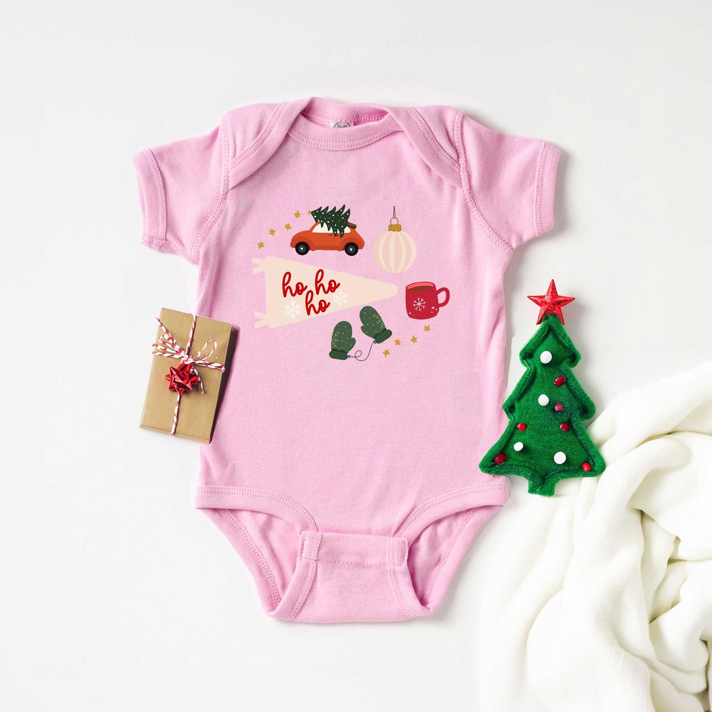 All About Christmas | Baby Graphic Short Sleeve Bodysuit