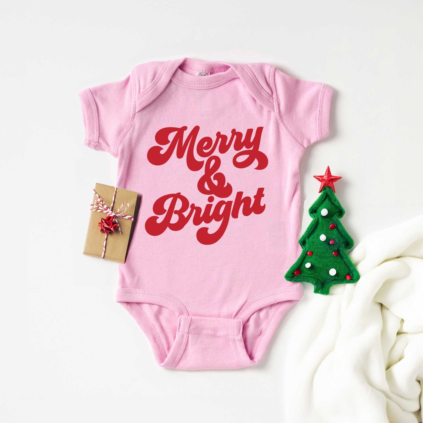 Bold Merry and Bright | Baby Graphic Short Sleeve Bodysuit