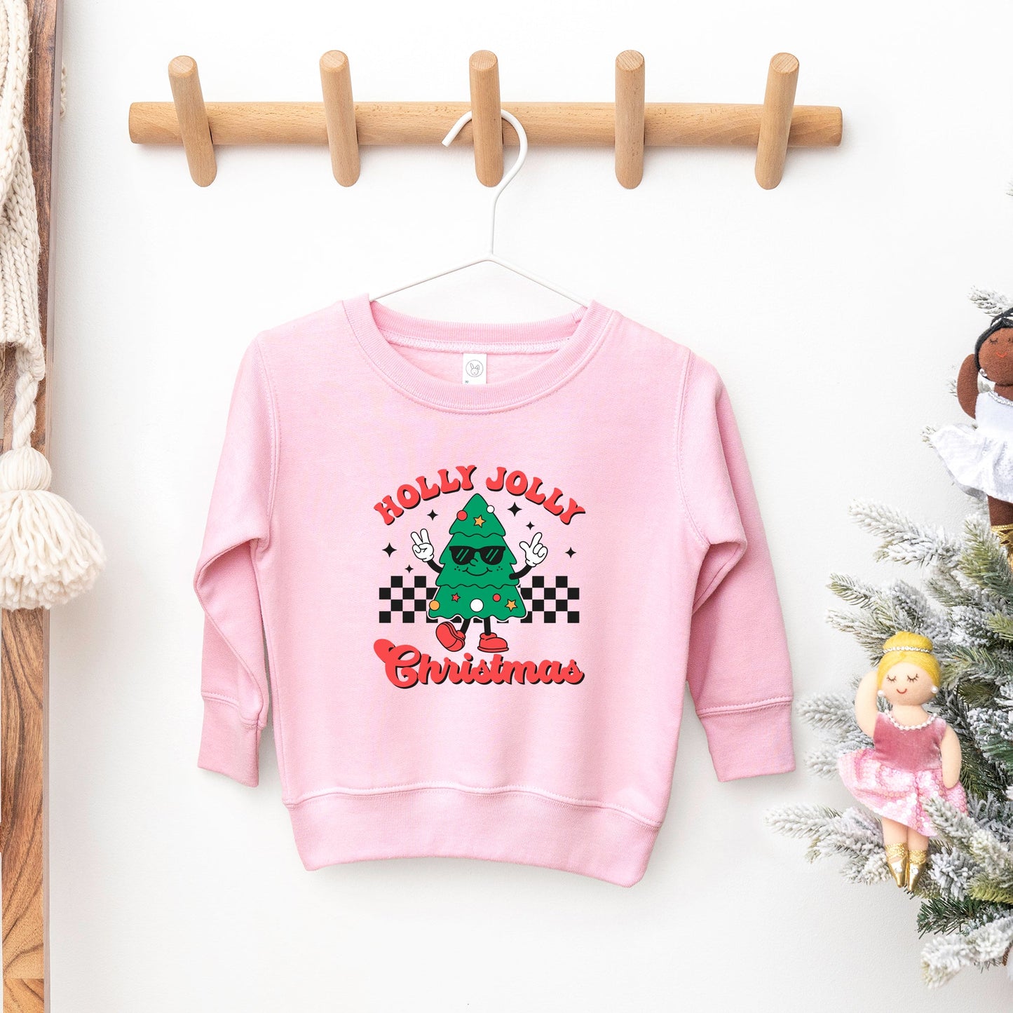 Holly Jolly Christmas Tree | Youth Ultra-Soft Graphic Sweatshirt