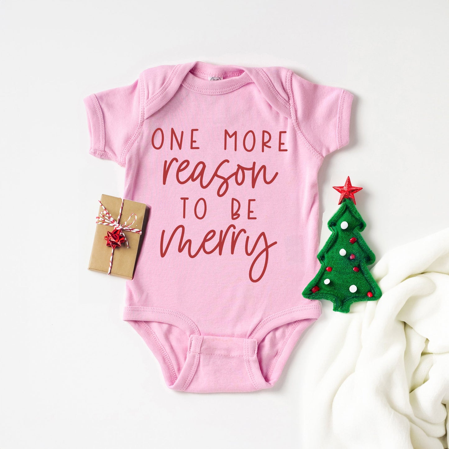 Reason To Be Merry | Baby Graphic Short Sleeve Bodysuit