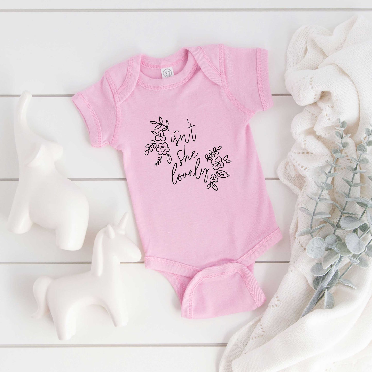 Isn't She Lovely | Baby Graphic Short Sleeve Bodysuit