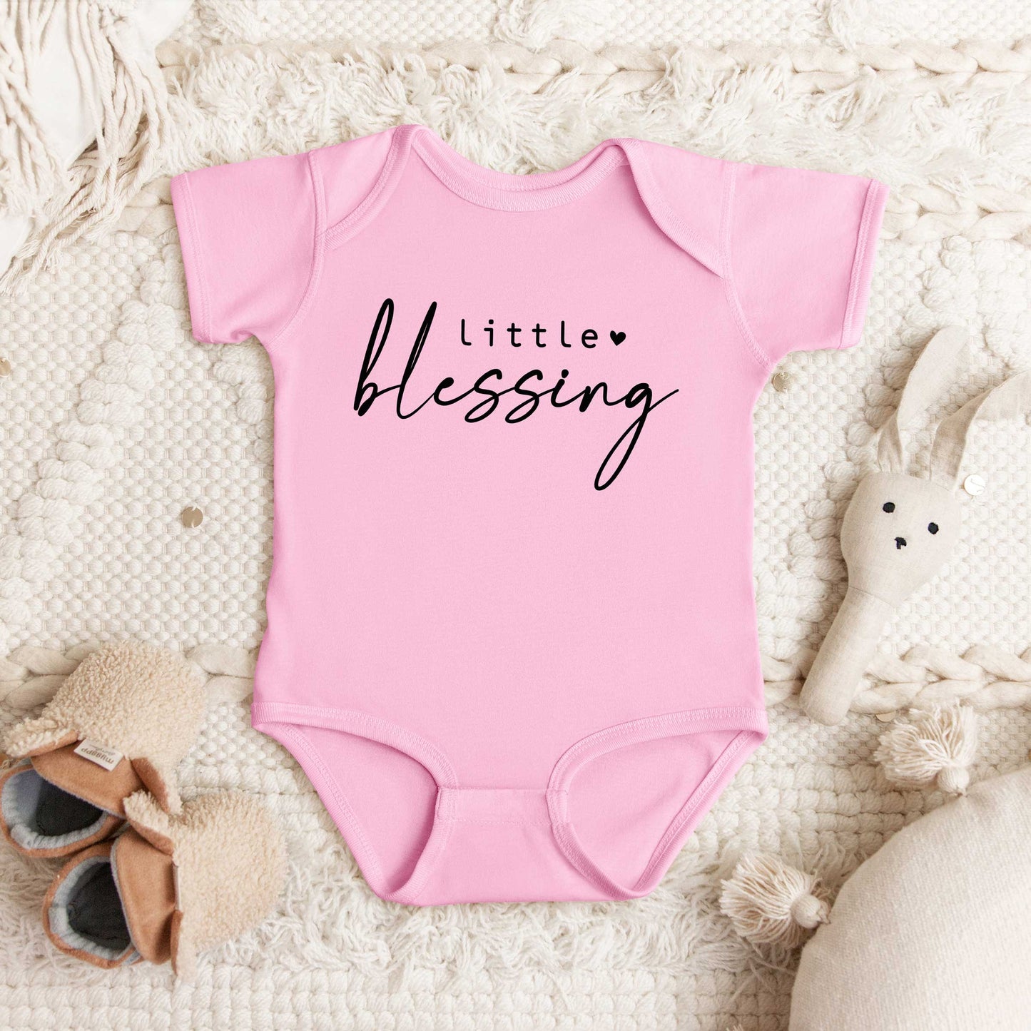 Little Blessing Heart | Baby Graphic Short Sleeve Bodysuit