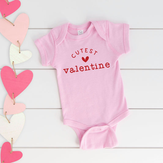 Cutest Valentine | Baby Graphic Short Sleeve Bodysuit