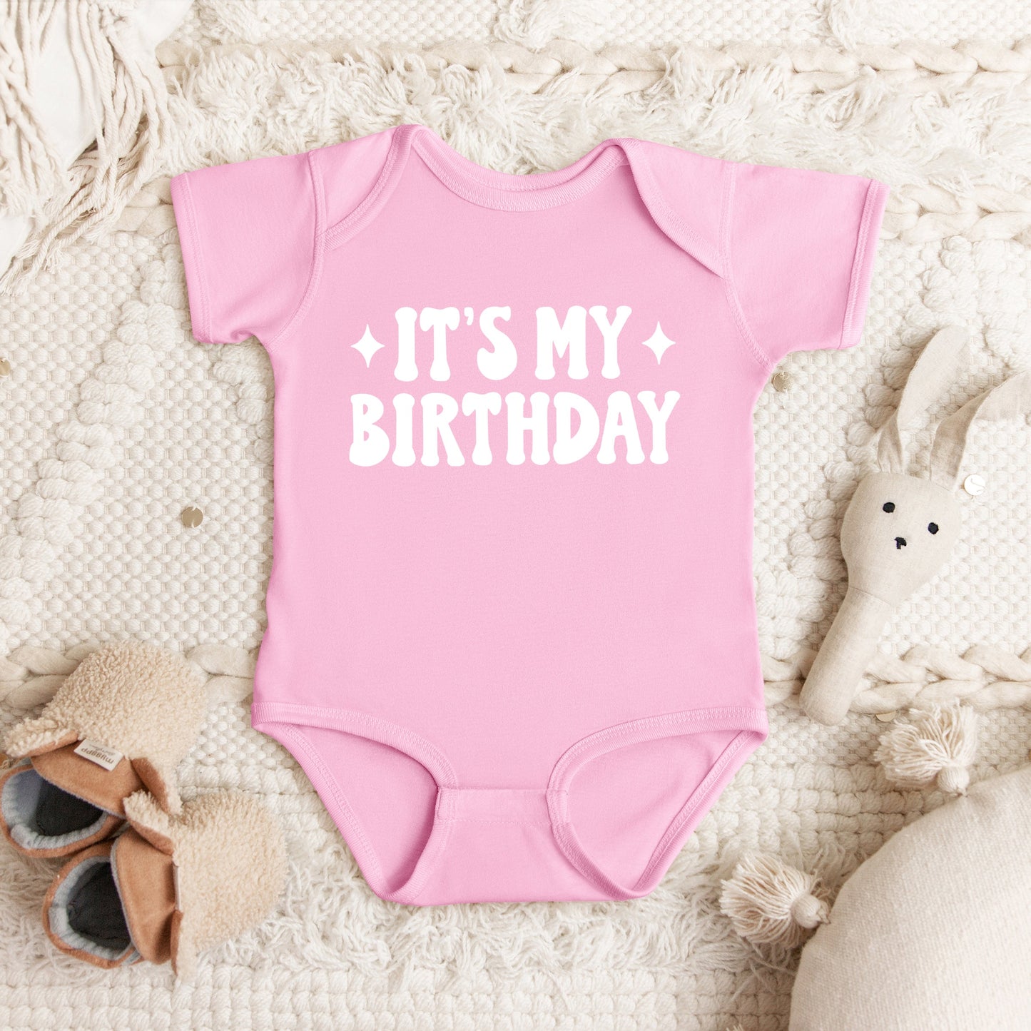 It's My Birthday | Baby Graphic Short Sleeve Bodysuit