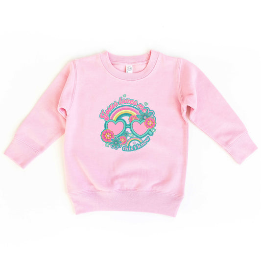 Jesus Loves Me Sunglasses | Toddler Sweatshirt