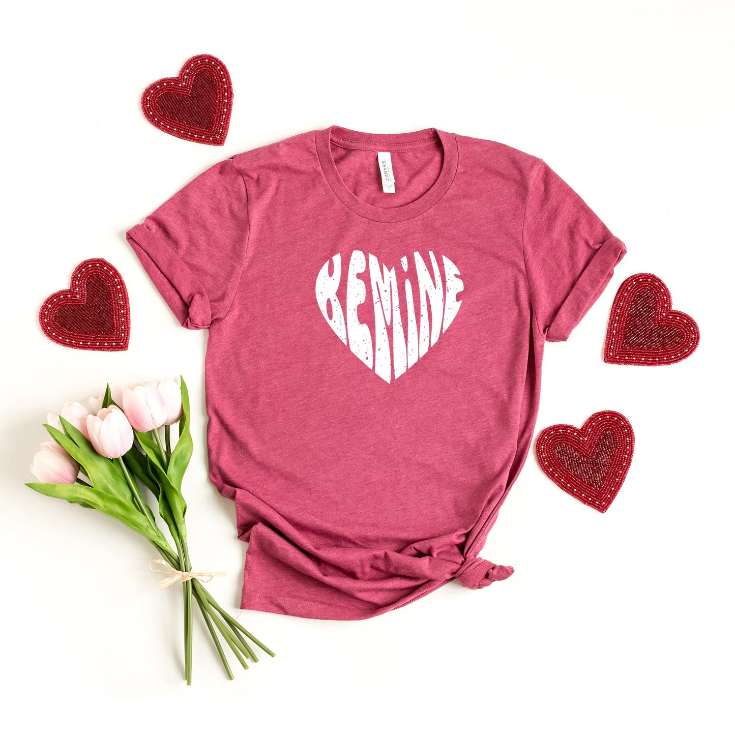 Be Mine Distressed Heart | Short Sleeve Graphic Tee