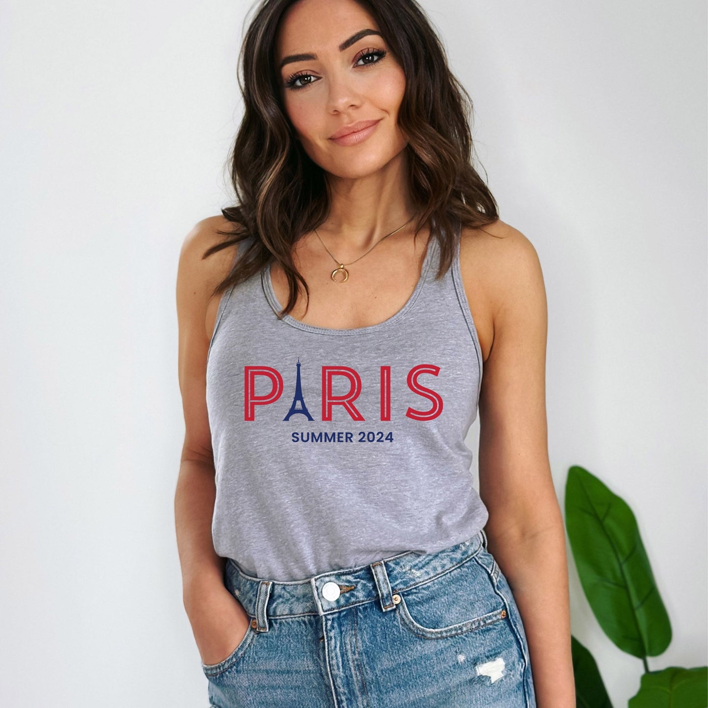 Paris Eiffel Summer Olympics | Racerback Tank