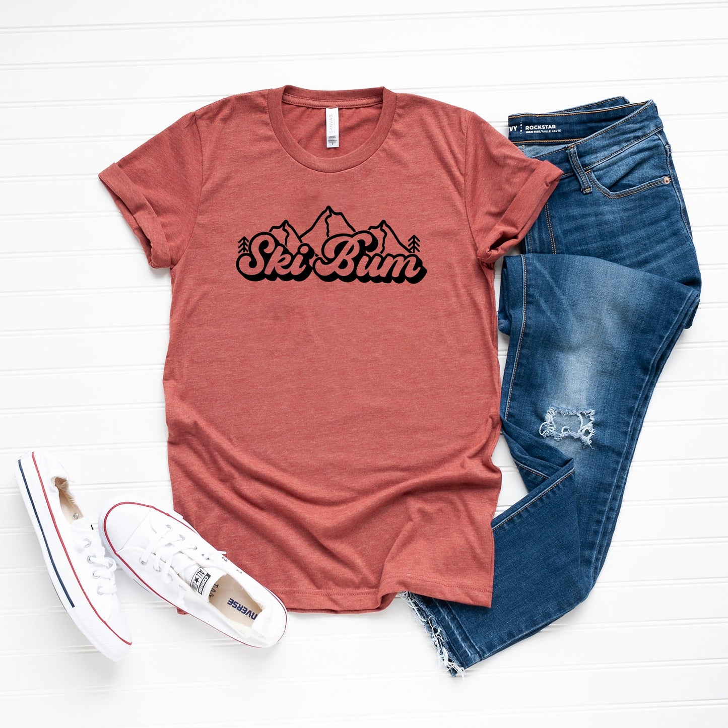 Ski Bum Mountains | Short Sleeve Graphic Tee