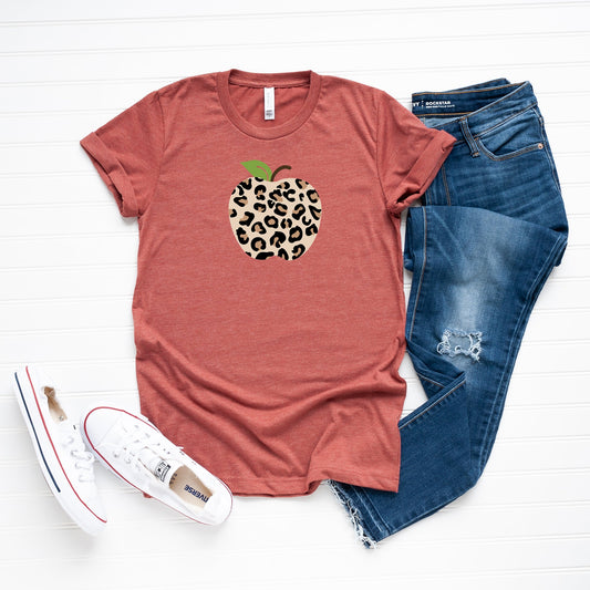 Leopard Apple | Short Sleeve Graphic Tee