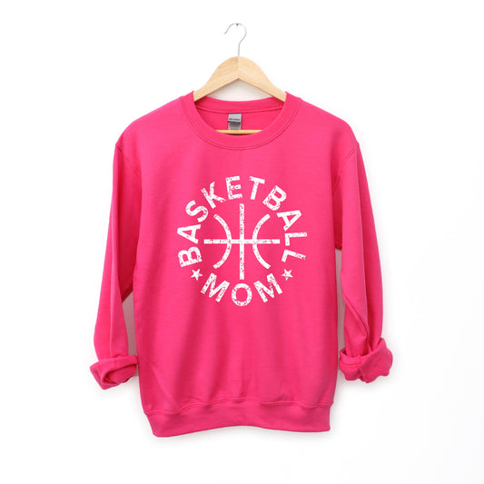 Basketball Mom Distressed | Sweatshirt