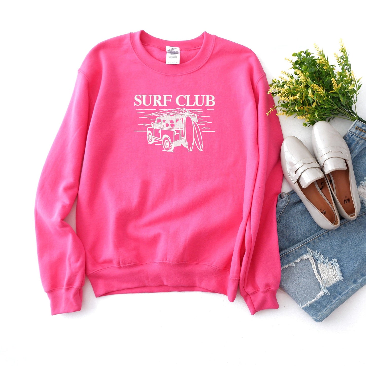 Embroidered Surf Club Car | Sweatshirt