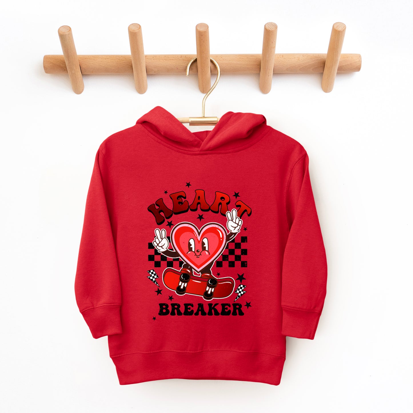 Heart Breaker Skater | Toddler Graphic Hoodie
