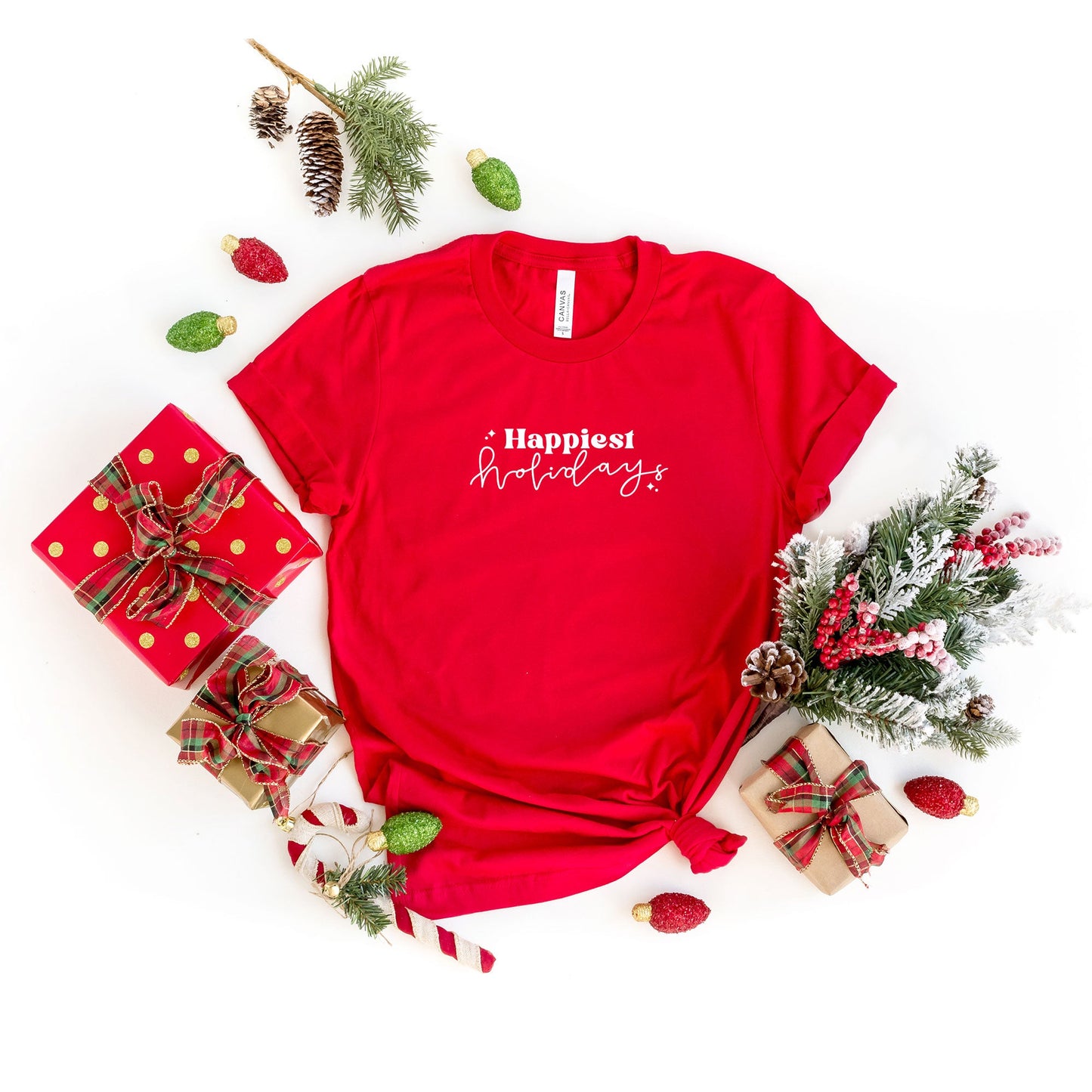 Happiest Holidays | Short Sleeve Graphic Tee