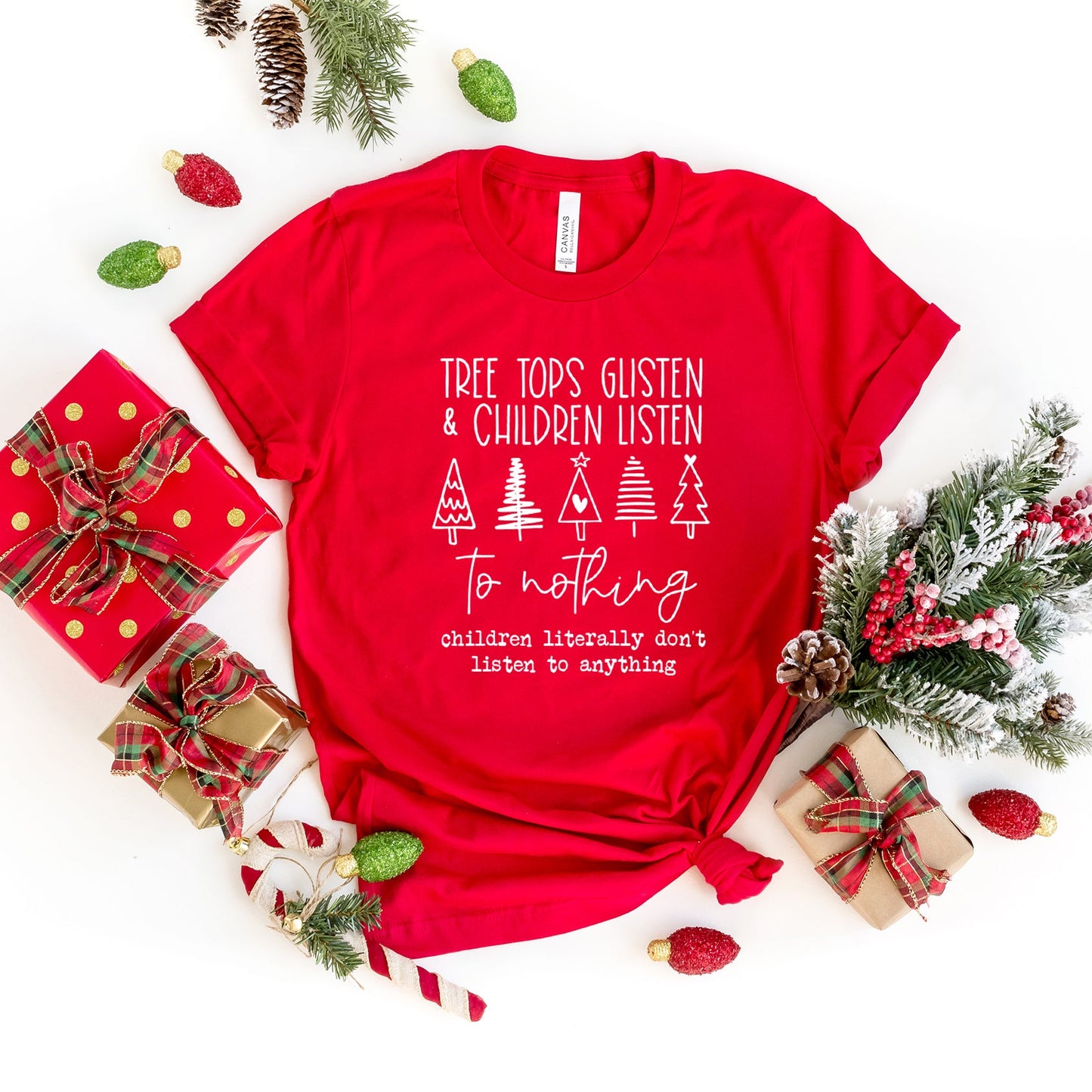 Tree Tops Glisten and Children Listen to Nothing | Short Sleeve Graphic Tee