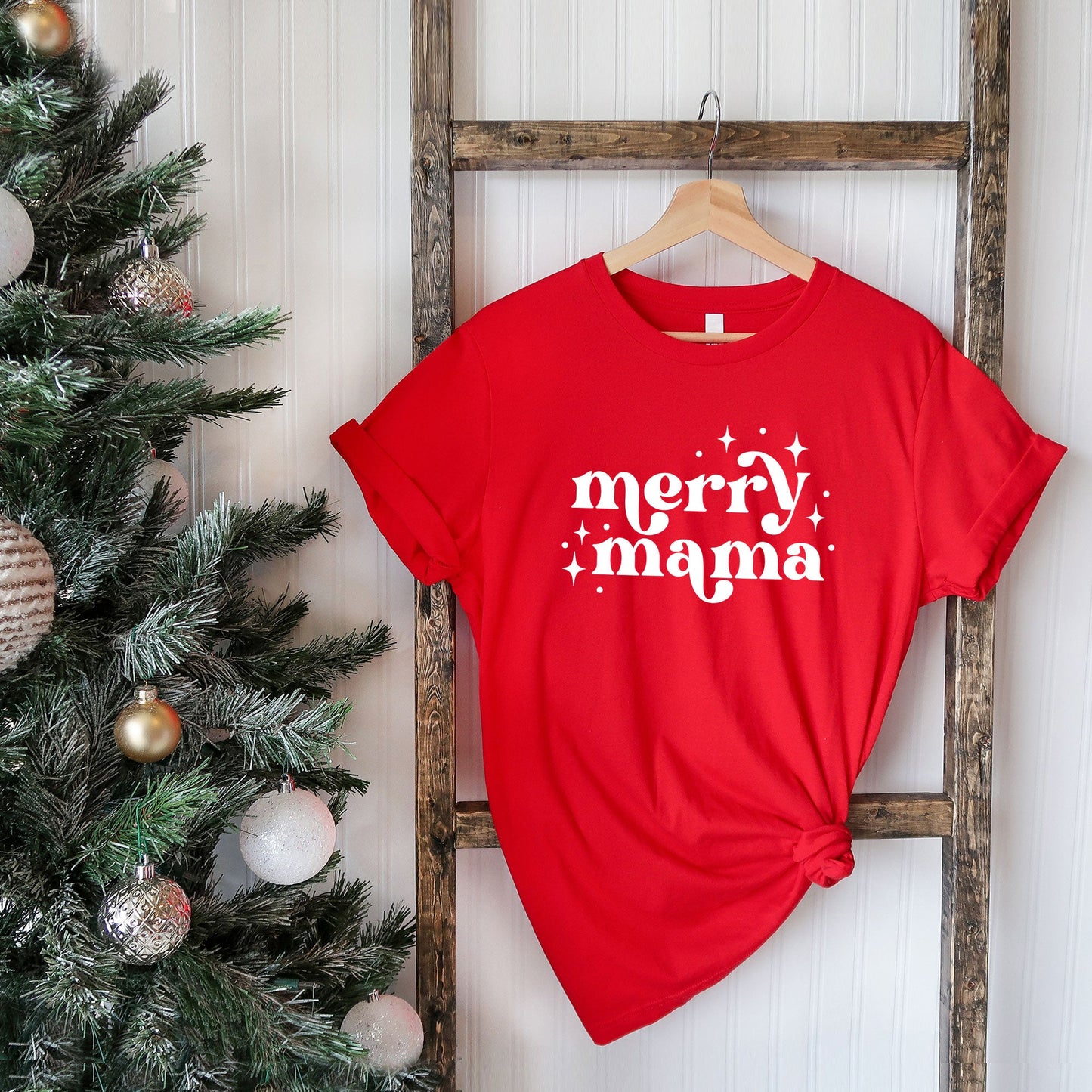 Whimsical Merry Mama | Short Sleeve Graphic Tee