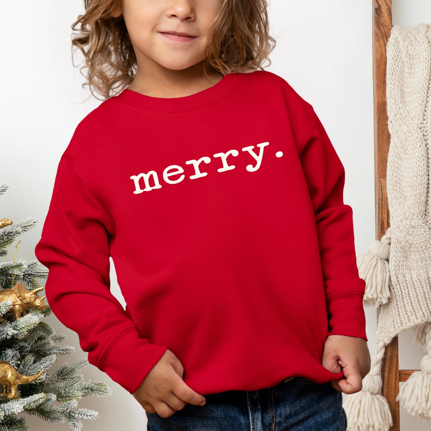 Merry Puff Print | Toddler Graphic Sweatshirt