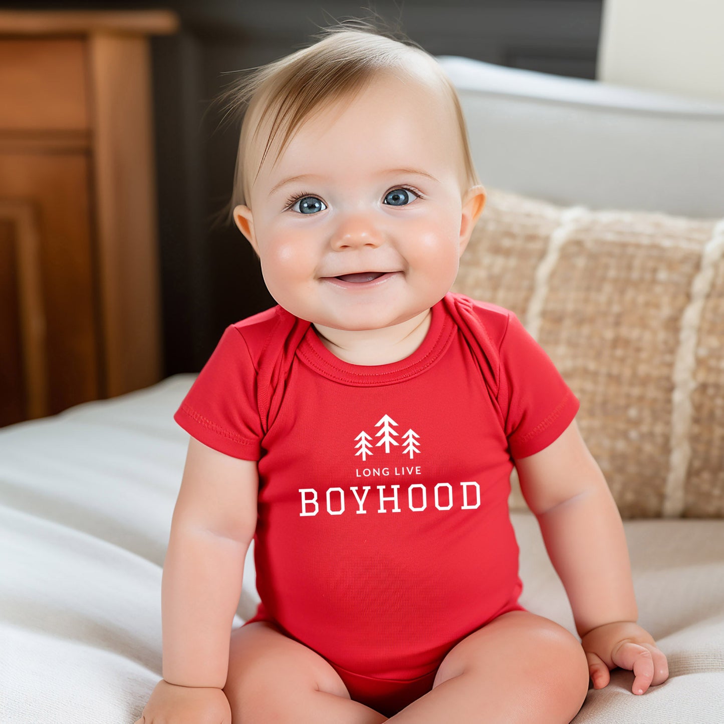Long Live Boyhood | Baby Graphic Short Sleeve Bodysuit